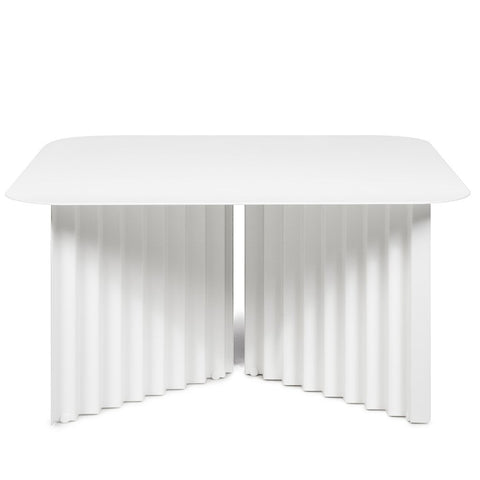 RS Barcelona Plec Table-Furniture-RS Barcelona-MEDIUM-STEEL-WHITE-Game Room Shop