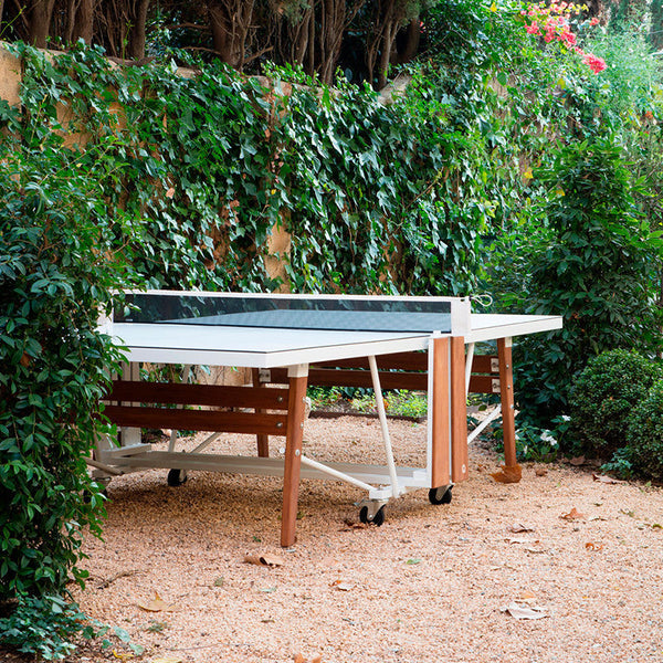 RS Barcelona RS Folding Ping Pong Table-Table Tennis Table-RS Barcelona-White-Game Room Shop