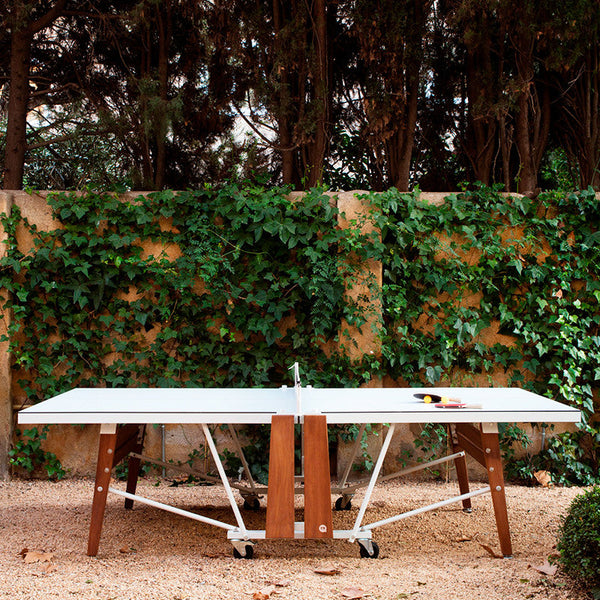 RS Barcelona RS Folding Ping Pong Table-Table Tennis Table-RS Barcelona-White-Game Room Shop