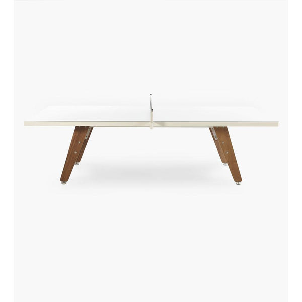 RS Barcelona RS# White Stationary Ping Pong Table - Game Room Shop