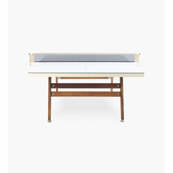 RS Barcelona RS# White Stationary Ping Pong Table - Game Room Shop