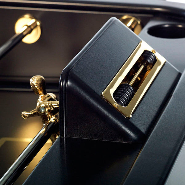 RS Barcelona RS2 Gold Foosball Table-Foosball Table-RS Barcelona-Black-Game Room Shop