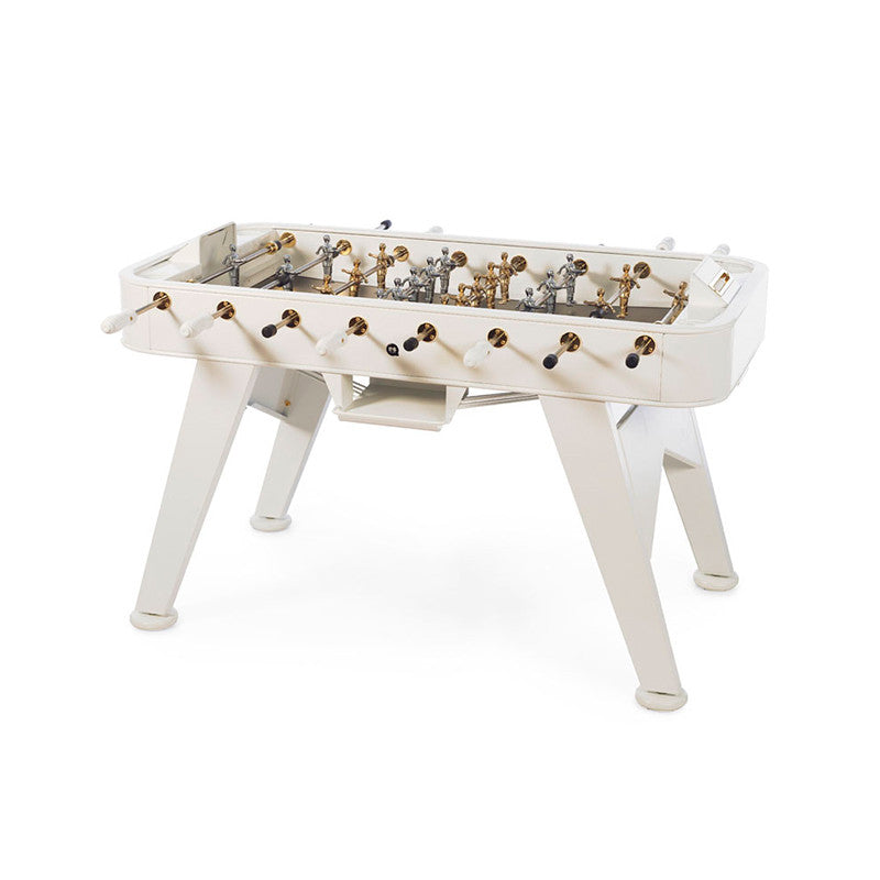 RS Barcelona RS2 Gold Foosball Table-Foosball Table-RS Barcelona-White-Game Room Shop