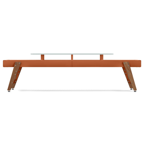 Image of RS Barcelona Track Dining Shuffleboard Table-Foosball Table-RS Barcelona-9ft Length-Terracotta-Game Room Shop