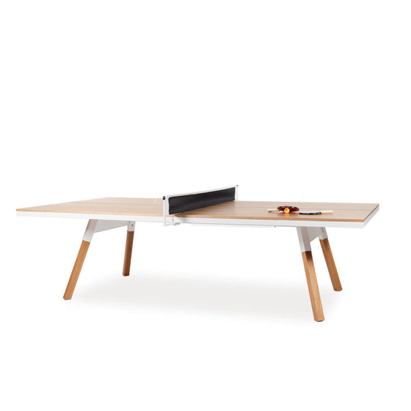 RS Barcelona You and Me Indoor Ping Pong Table-Table Tennis Table-RS Barcelona-Oak/White-Small-Game Room Shop