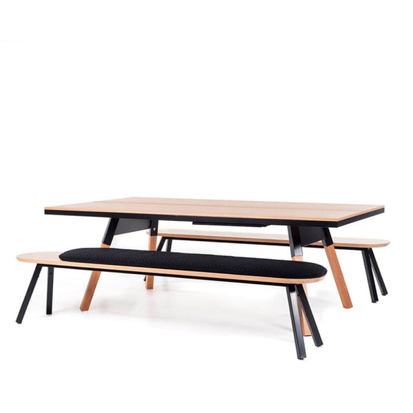 RS Barcelona You and Me Indoor Ping Pong Table-Table Tennis Table-RS Barcelona-Walnut/White-Small-Game Room Shop