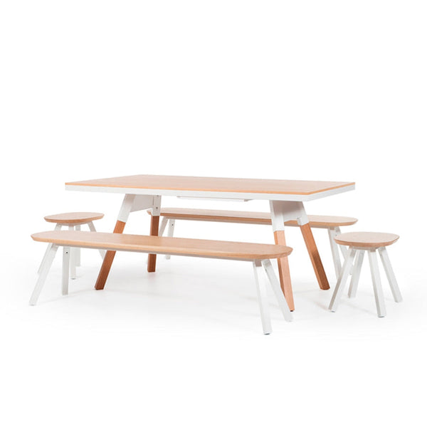 RS Barcelona You and Me Indoor Ping Pong Table-Table Tennis Table-RS Barcelona-Walnut/White-Small-Game Room Shop