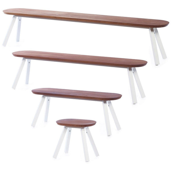 RS Barcelona You and Me Bench Indoor/Outdoor Iroko Wood-Furniture-RS Barcelona-Select an Option-Select an Option-Game Room Shop