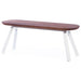 RS Barcelona You and Me Bench Indoor/Outdoor Iroko Wood-Furniture-RS Barcelona-120-Bench-Iroko WHITE-Game Room Shop