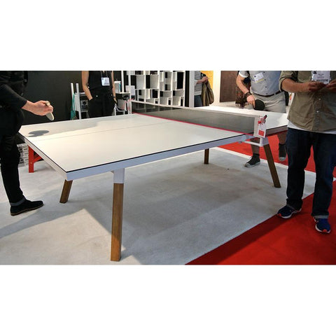 Image of RS Barcelona You and Me Outdoor Ping Pong Table White Standard - Game Room Shop
