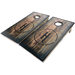 Rustic Theme Cornhole Boards-Cornhole-WGC-Standard Series-Barnwood Custom Design (Send us an email for design)-Game Room Shop