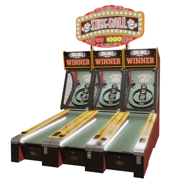 Skee Ball Classic Alley 10' Bowler Coin Op Redemption Game-Arcade Games-Skee Ball-None-Game Room Shop