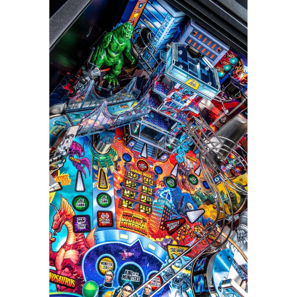 Stern Godzilla Pinball Machine-Pinball Machines-Stern-Pro-Game Room Shop