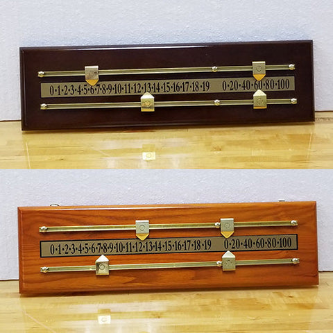 Sun-Glo Shuffleboard Wood/Brass Scoreboard (Scores to 100)-Accessories-Sun-Glo-Light-Game Room Shop