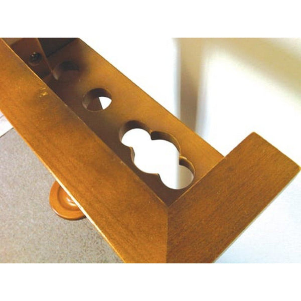 The Level Best Deluxe Wall Cue Rack-Pool Cue Racks & Holders-The Level Best-Classic Oak (CO)-Game Room Shop
