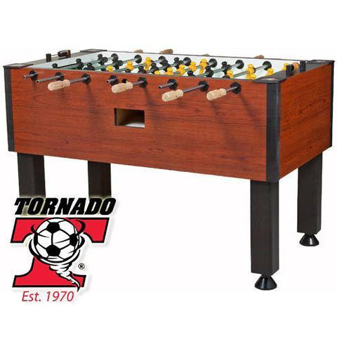 Image of Tornado Elite Foosball Table - Non-Coin Home Model - 3 Goalies - Game Room Shop