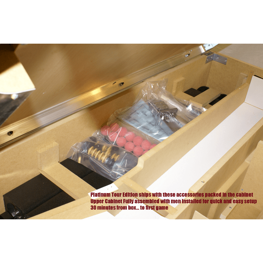 Tornado Platinum Tour Edition Foosball Table Silver Coin Operated