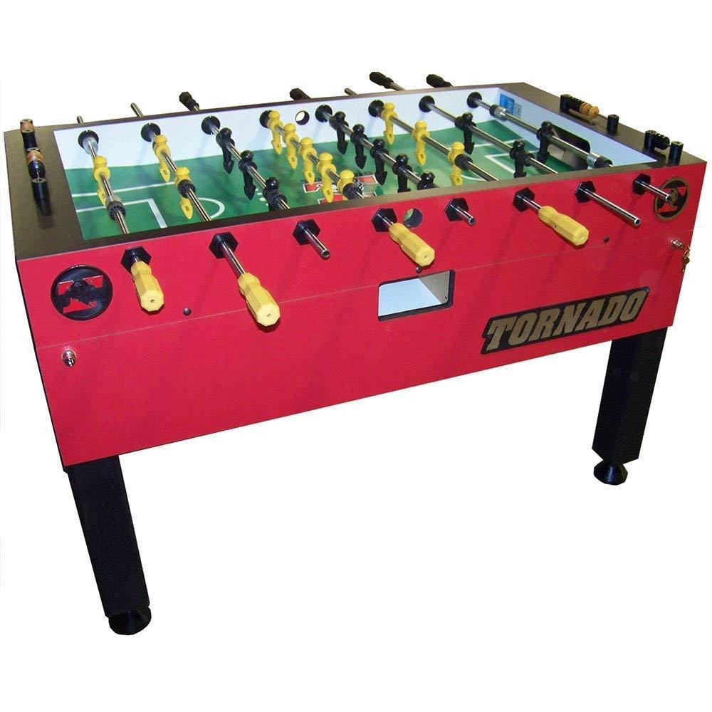Tornado Platinum Tour Edition Foosball Table Crimson Red Coin Operated - Game Room Shop