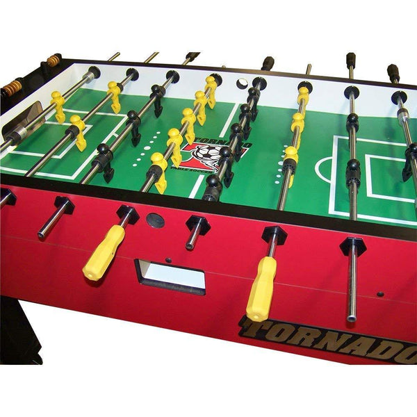Tornado Platinum Tour Edition Foosball Table Crimson Red Coin Operated - Game Room Shop