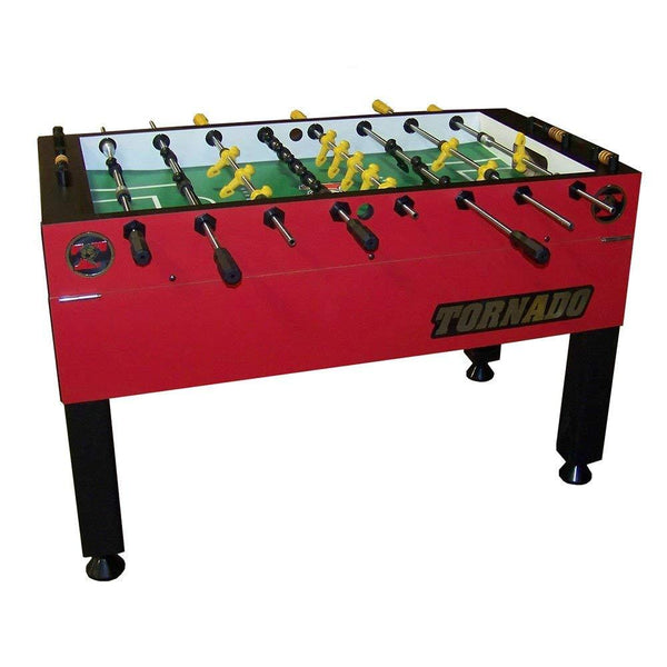 Tornado Platinum Tour Edition Foosball Table Crimson Red Coin Operated - Game Room Shop