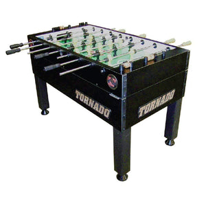 Tornado Platinum Tour Edition Foosball Table Matte Black Coin Operated