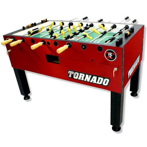 Image of Tornado T-3000 Foosball Table In Crimson Red Non-Coin Home Model - Game Room Shop