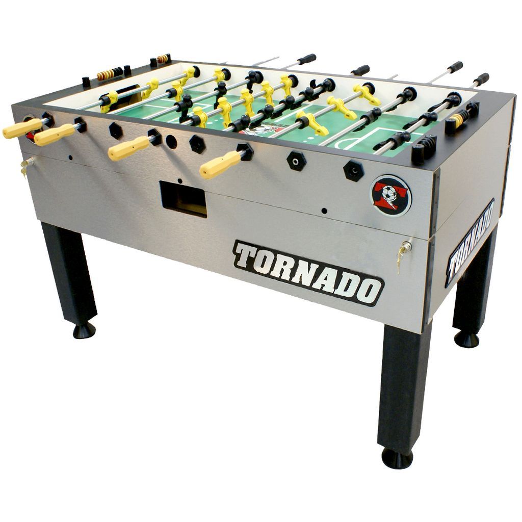Tornado T-3000 Foosball Table In Silver Non-Coin Home Model - Game Room Shop