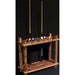 Viking Industries Rustic Floor Cue Rack In Clear Finish-Pool Cue Racks & Holders-Viking Log Furniture-Red Cedar-Game Room Shop