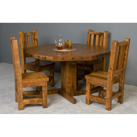 Viking Industries Timberwood Rough Sawn Poker Table And Dining Table - Game Room Shop