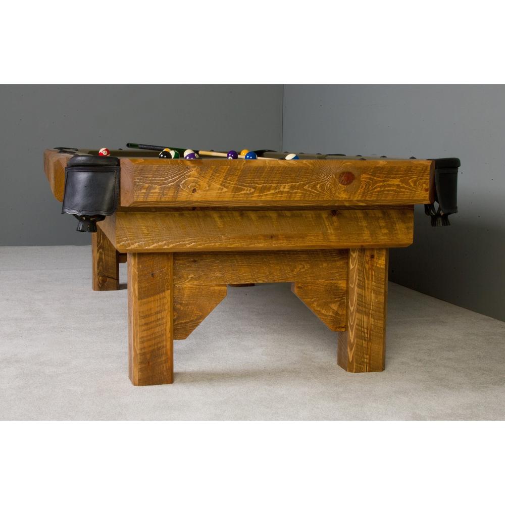 Northwoods Rustic Barnwood Timber Lodge Pool Table — Game Room Shop