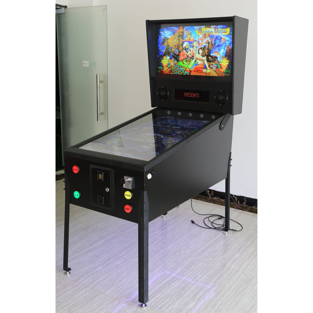 Virtual Pinball Machine | 49" 4K-LCD Screen | 300+ Games | Full Forced Feedback | LED lights-Pinball Machines-Onemore-Classic-Game Room Shop