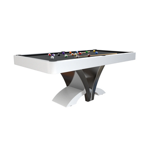White Billiards Aliya Modern Slate Pool Table-Billiard Tables-White Billiards-7ft Length-White-No Thank You-Game Room Shop