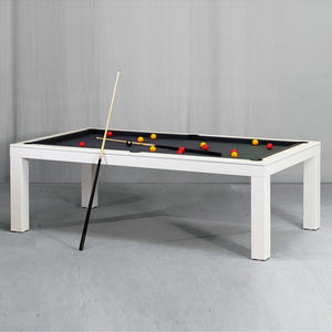 White Billiards Alpha Modern Slate Pool Table-Billiard Tables-White Billiards-7ft Length-White-No Thank You-Game Room Shop