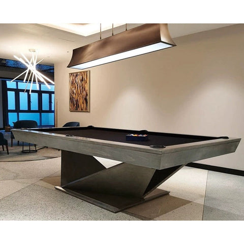 Image of White Billiards Kyoto Modern Slate Pool Table-Billiard Tables-White Billiards-7ft Length-Gray-No Thank You-Game Room Shop