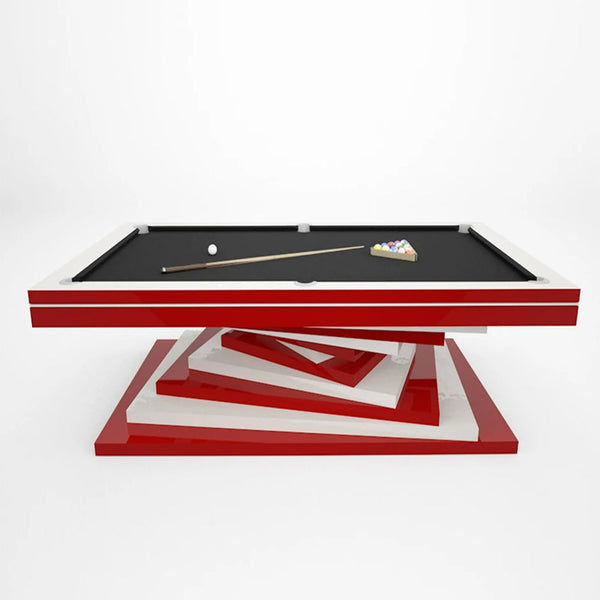 White Billiards Neavio Modern Slate Pool Table-Billiard Tables-White Billiards-7ft Length-B&W-No Thank You-Game Room Shop