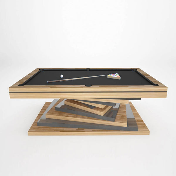 White Billiards Neavio Modern Slate Pool Table-Billiard Tables-White Billiards-7ft Length-B&W-No Thank You-Game Room Shop