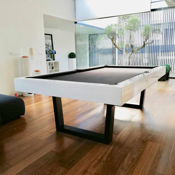 White Billiards The Lorren Modern Slate Pool Table-Billiard Tables-White Billiards-7ft Length-B&W-No Thank You-Game Room Shop