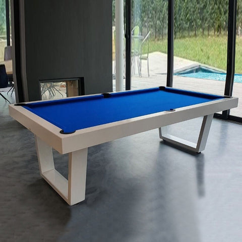 Image of White Billiards The Lorren Modern Slate Pool Table-Billiard Tables-White Billiards-7ft Length-White-No Thank You-Game Room Shop