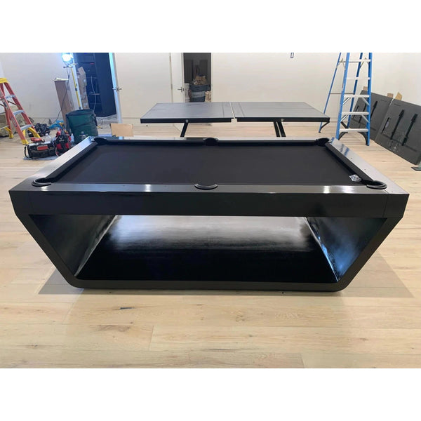 White Billiards The Sofia Modern Slate Pool Table-Billiard Tables-White Billiards-7ft Length-Black-No Thank You-Game Room Shop