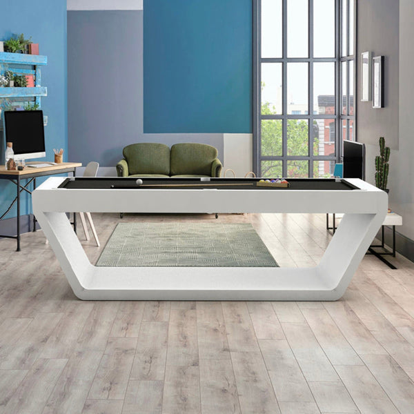 White Billiards The Sofia Modern Slate Pool Table-Billiard Tables-White Billiards-7ft Length-White-No Thank You-Game Room Shop