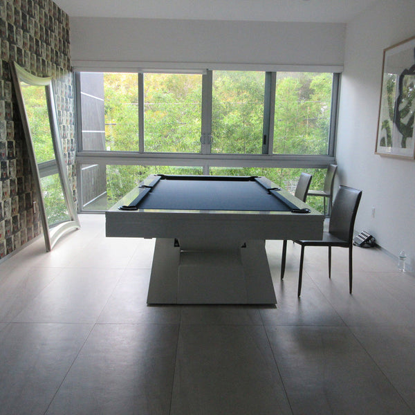 White Billiards Ultimate Modern Slate Pool Table-Billiard Tables-White Billiards-7ft Length-Beige-No Thank You-Game Room Shop