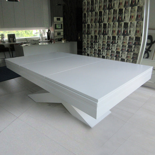 White Billiards Ultimate Modern Slate Pool Table-Billiard Tables-White Billiards-7ft Length-Beige-No Thank You-Game Room Shop