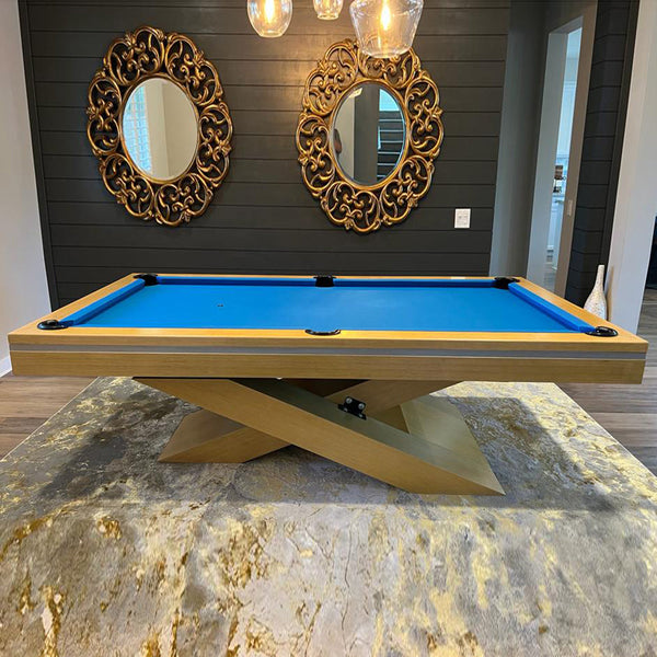 White Billiards Ultimate Modern Slate Pool Table-Billiard Tables-White Billiards-7ft Length-Beige-No Thank You-Game Room Shop