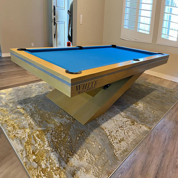 White Billiards Ultimate Modern Slate Pool Table-Billiard Tables-White Billiards-7ft Length-Beige-No Thank You-Game Room Shop