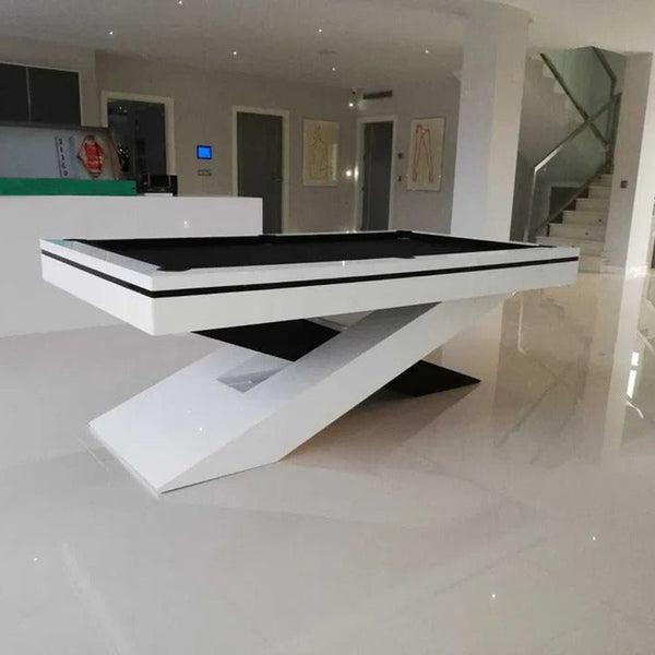 White Billiards Ultimate Modern Slate Pool Table-Billiard Tables-White Billiards-7ft Length-White-No Thank You-Game Room Shop