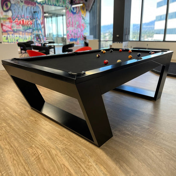 White Billiards Valenti Modern Slate Pool Table-Billiard Tables-White Billiards-7ft Length-White&Gray-No Thank You-Game Room Shop
