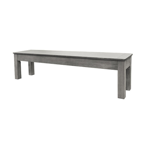 Image of 76" SILVER MIST UNPADDED STORAGE BENCH 19" HIGH-Storage Benches-Imperial-Game Room Shop