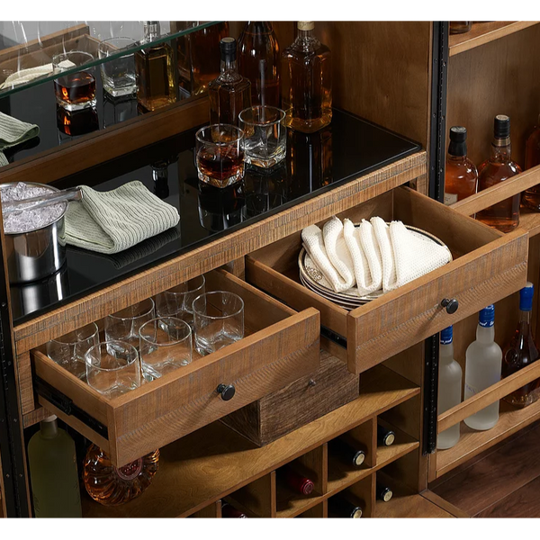 American Heritage Braxton Wine Cabinet-Bars & Cabinets-American Heritage-Game Room Shop