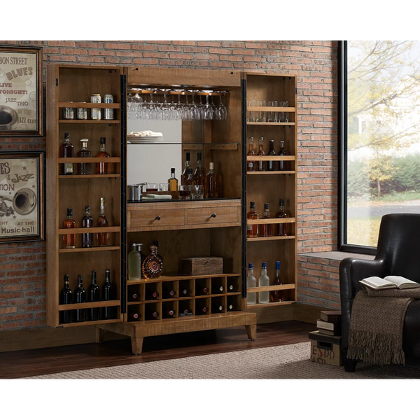 American Heritage Braxton Wine Cabinet-Bars & Cabinets-American Heritage-Game Room Shop
