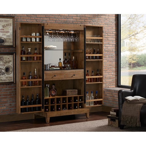 Image of American Heritage Braxton Wine Cabinet-Bars & Cabinets-American Heritage-Game Room Shop